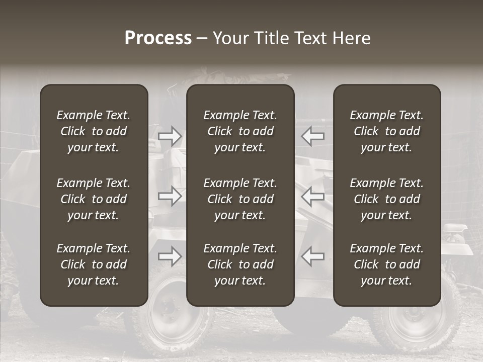 Violence Tank Gunfight PowerPoint Template
