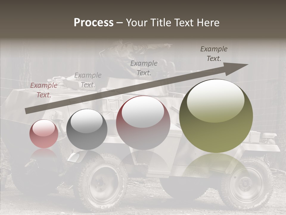 Violence Tank Gunfight PowerPoint Template
