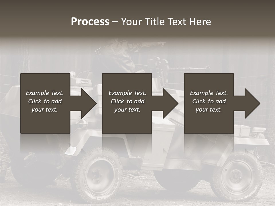 Violence Tank Gunfight PowerPoint Template