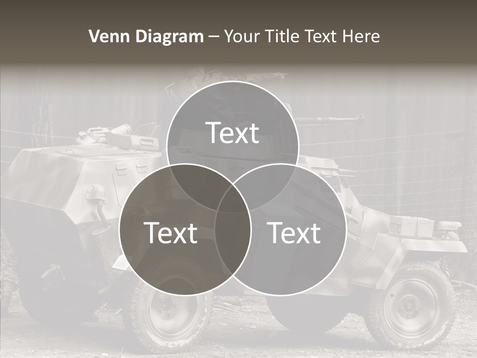 Violence Tank Gunfight PowerPoint Template