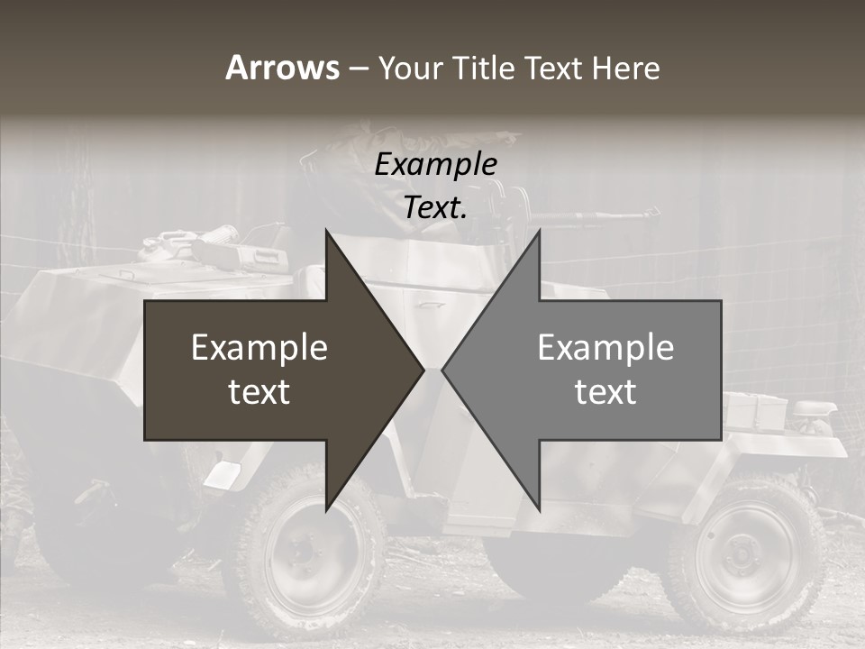 Violence Tank Gunfight PowerPoint Template