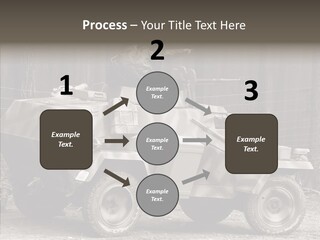 Violence Tank Gunfight PowerPoint Template