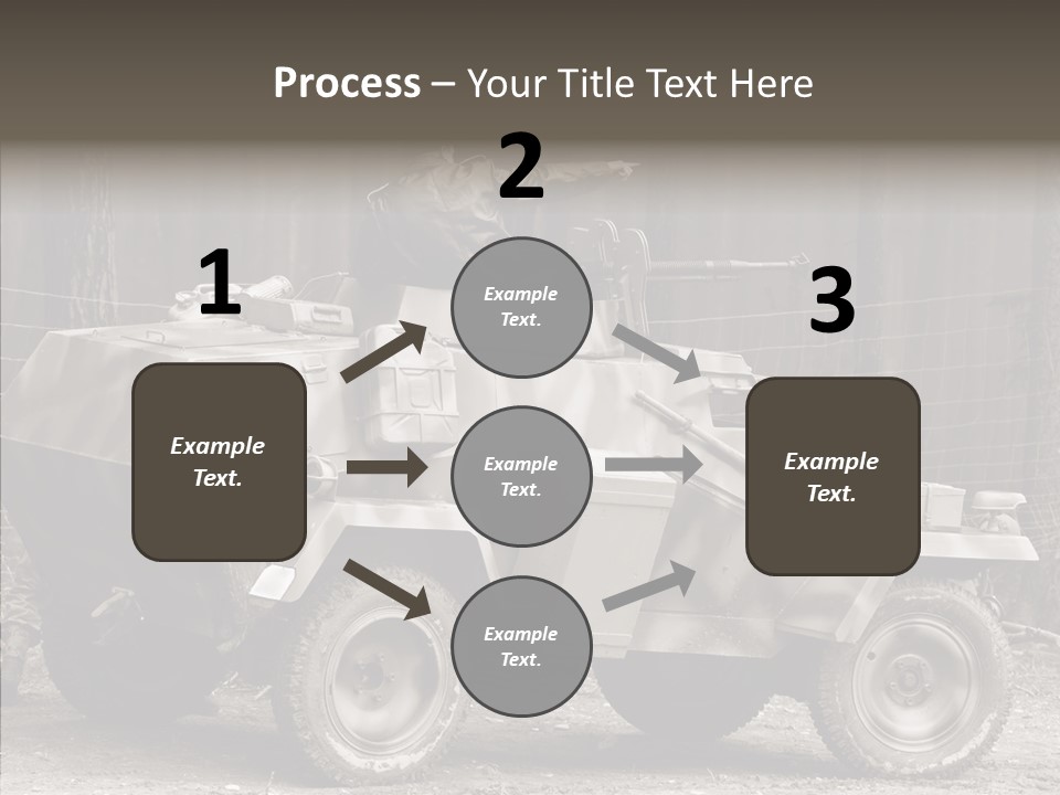 Violence Tank Gunfight PowerPoint Template
