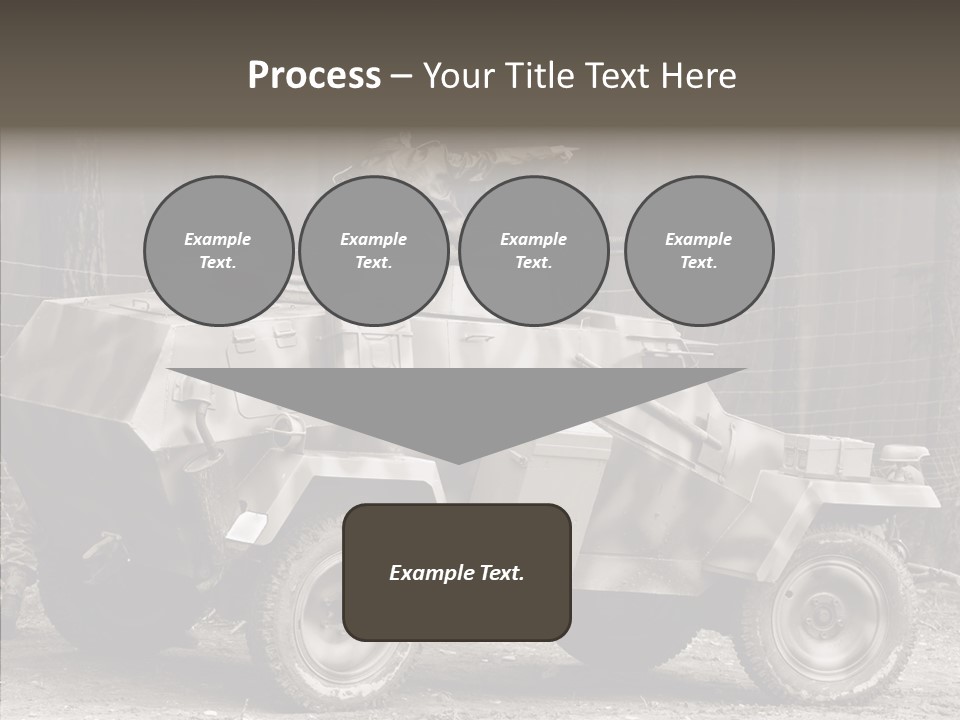 Violence Tank Gunfight PowerPoint Template