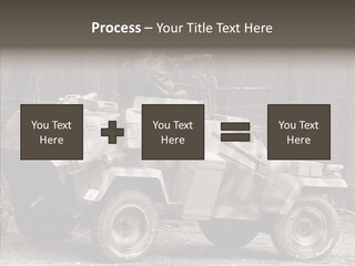 Violence Tank Gunfight PowerPoint Template