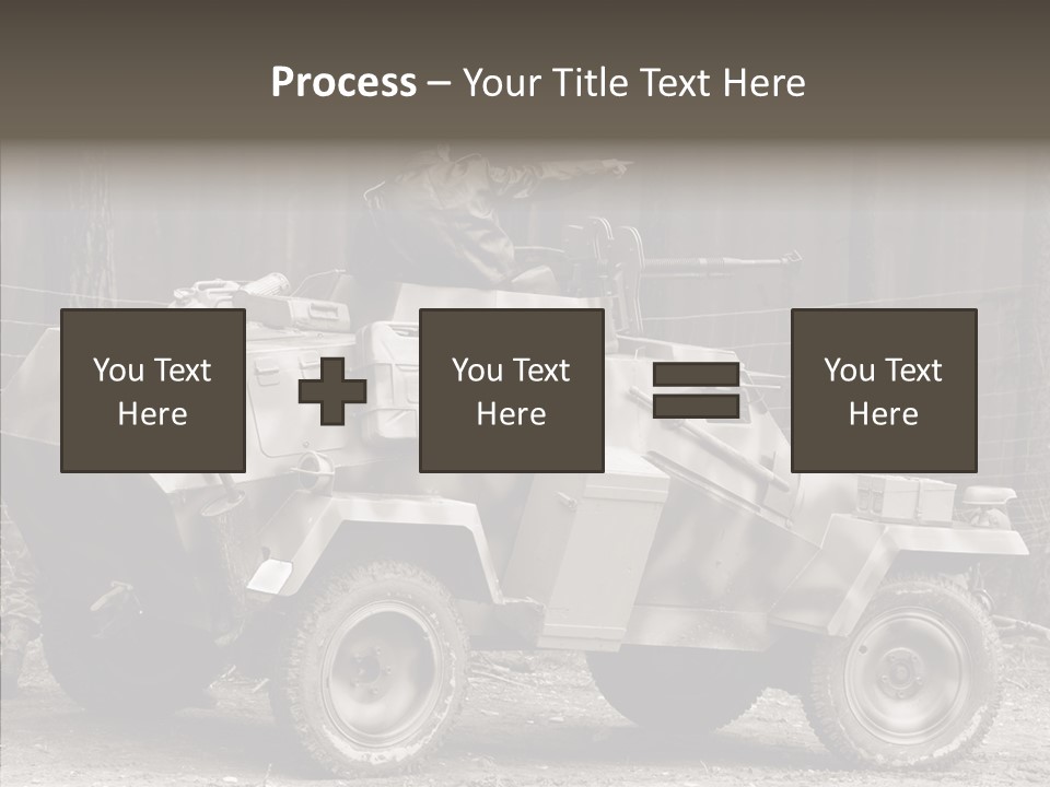 Violence Tank Gunfight PowerPoint Template