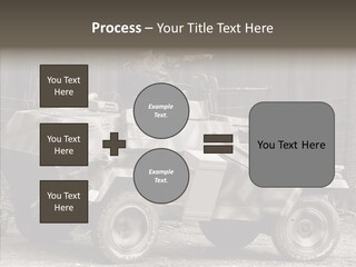 Violence Tank Gunfight PowerPoint Template