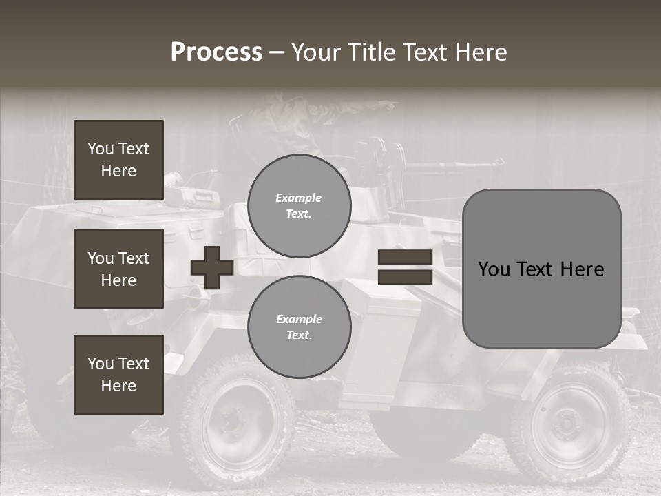 Violence Tank Gunfight PowerPoint Template