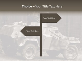 Violence Tank Gunfight PowerPoint Template