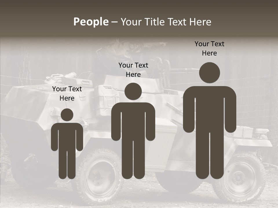 Violence Tank Gunfight PowerPoint Template