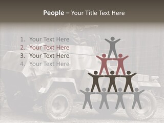 Violence Tank Gunfight PowerPoint Template