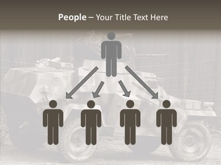 Violence Tank Gunfight PowerPoint Template