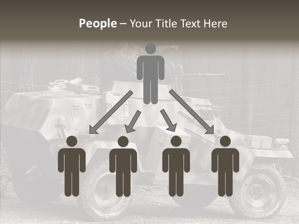 Violence Tank Gunfight PowerPoint Template