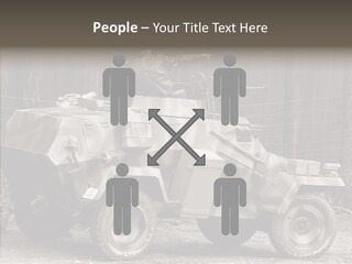 Violence Tank Gunfight PowerPoint Template