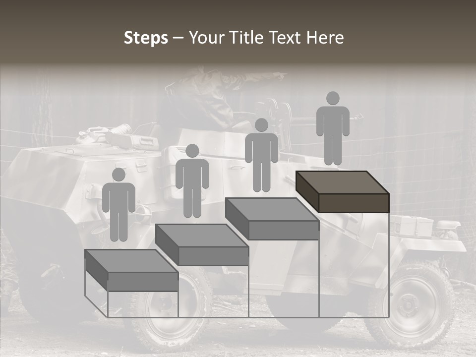 Violence Tank Gunfight PowerPoint Template