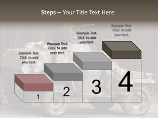 Violence Tank Gunfight PowerPoint Template