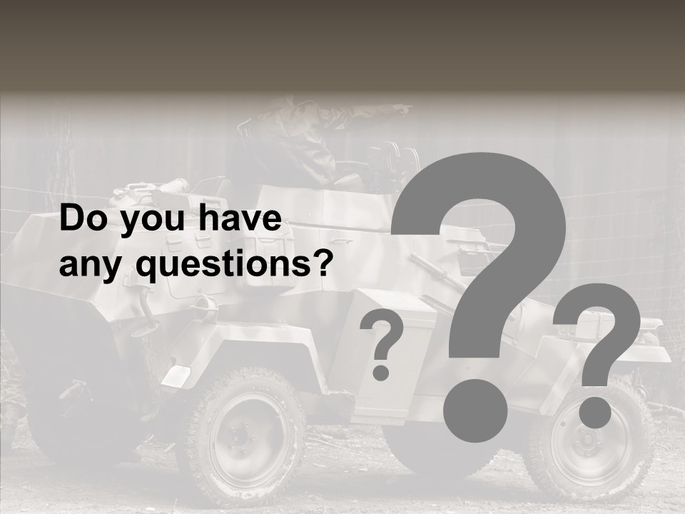 Violence Tank Gunfight PowerPoint Template