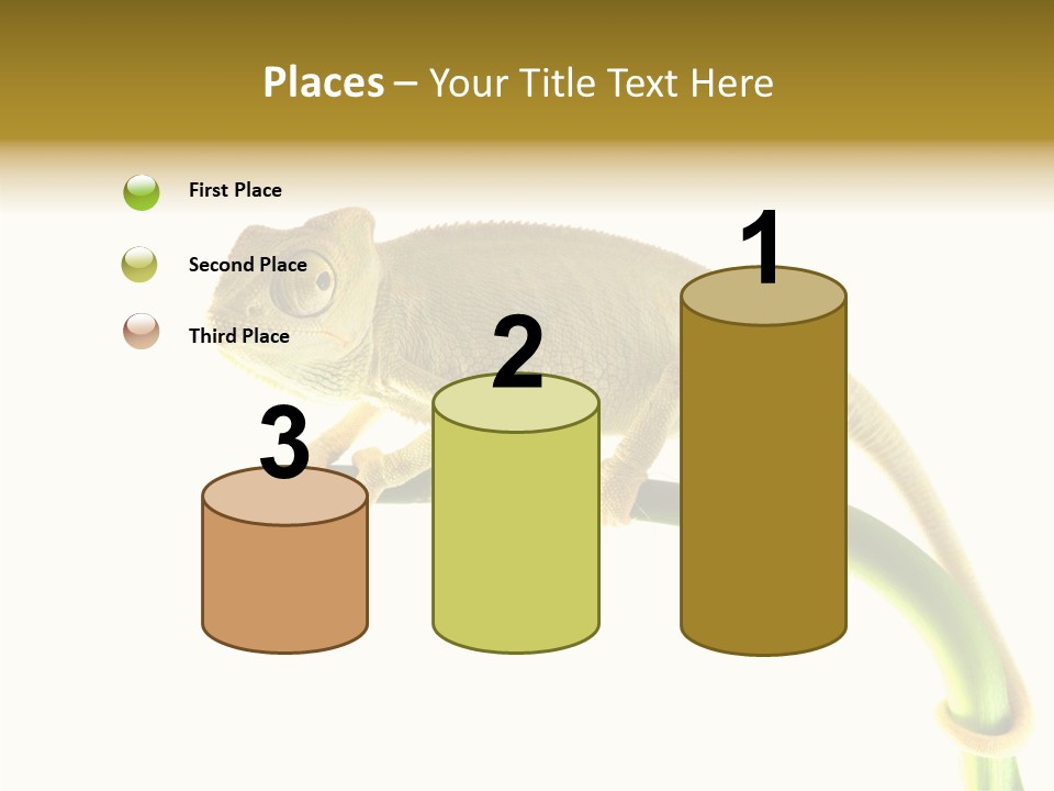 Beauty Chameleon Pigment PowerPoint Template