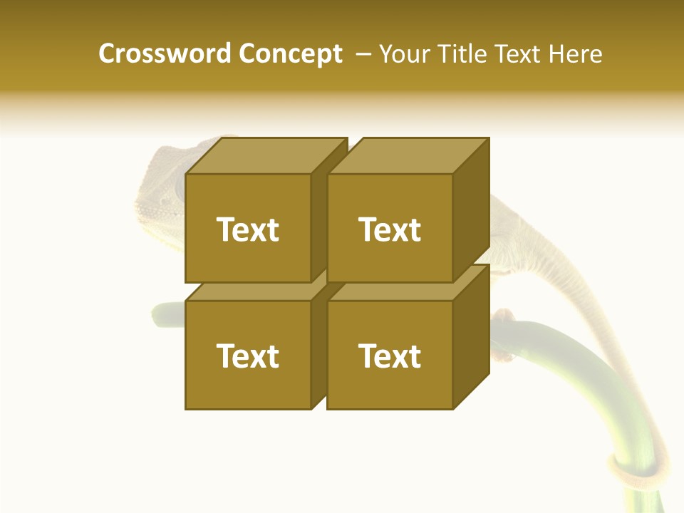 Beauty Chameleon Pigment PowerPoint Template