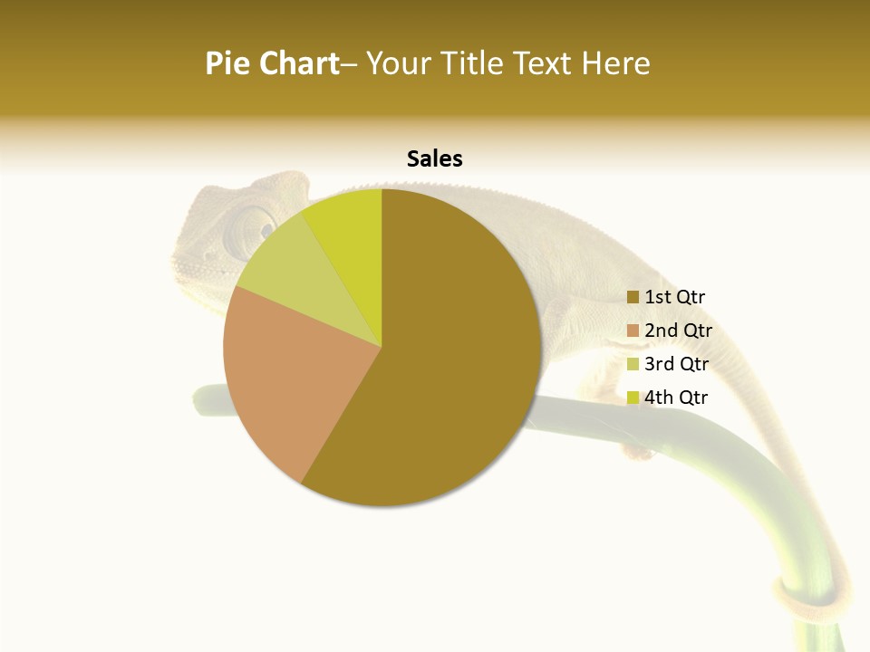 Beauty Chameleon Pigment PowerPoint Template