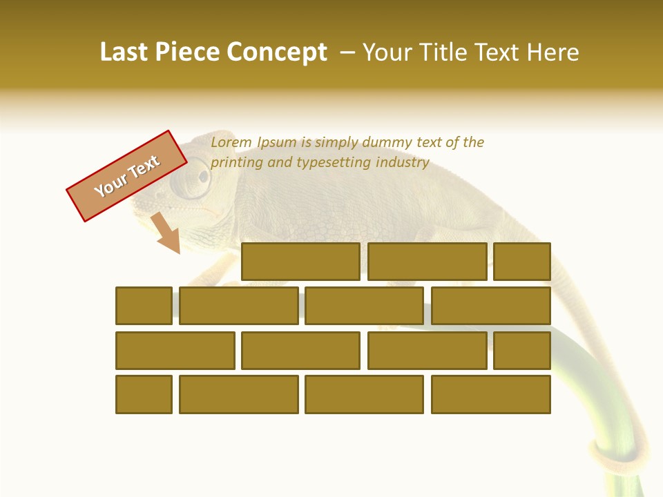 Beauty Chameleon Pigment PowerPoint Template