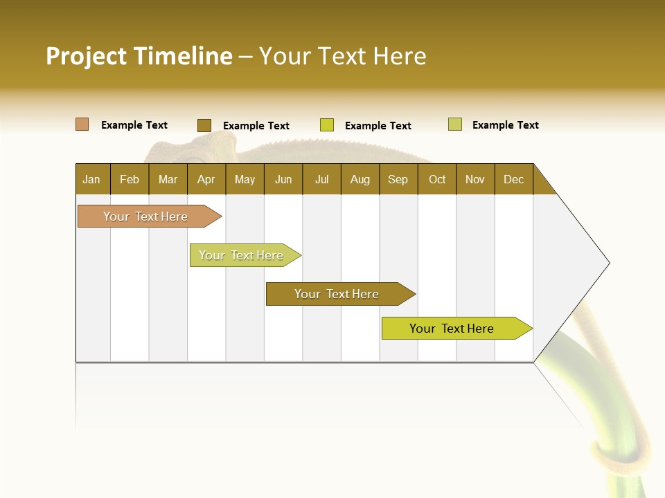 Beauty Chameleon Pigment PowerPoint Template