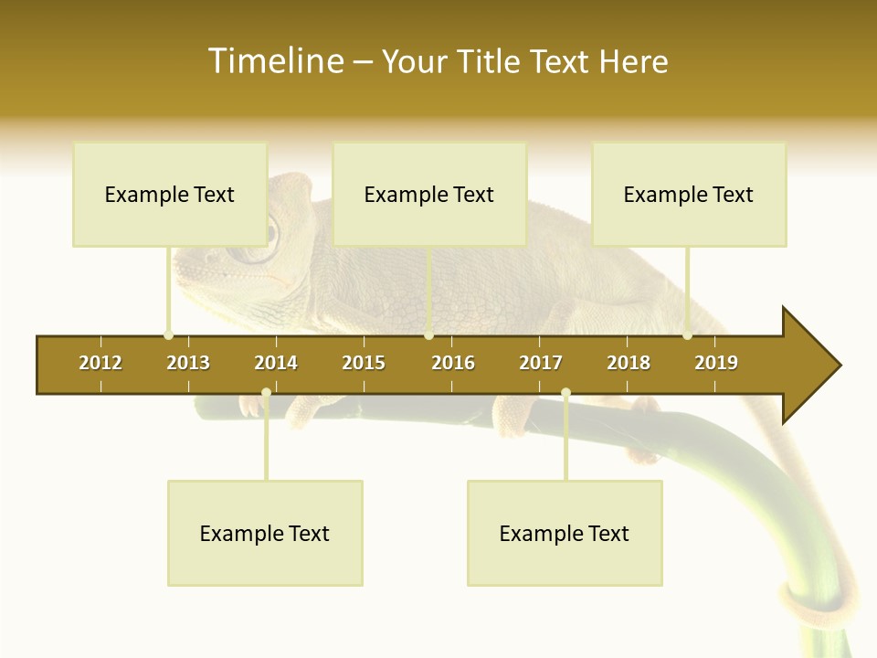 Beauty Chameleon Pigment PowerPoint Template