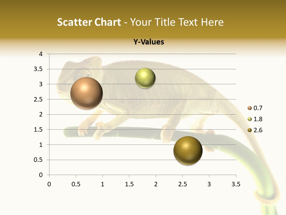 Beauty Chameleon Pigment PowerPoint Template