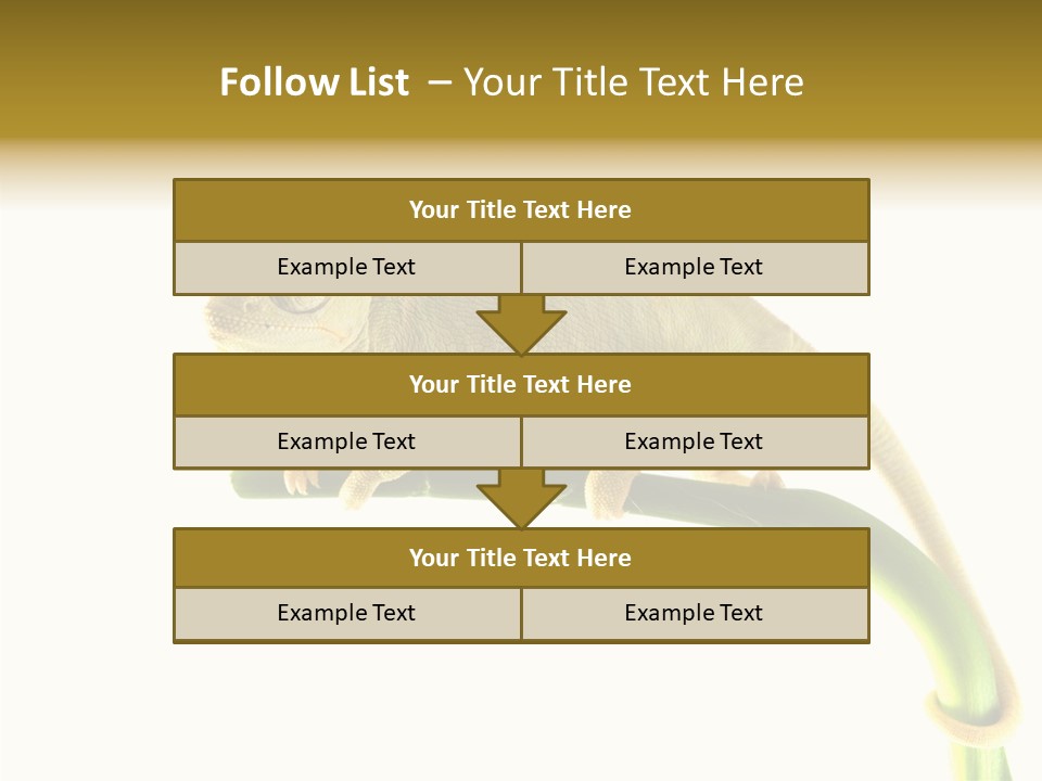 Beauty Chameleon Pigment PowerPoint Template