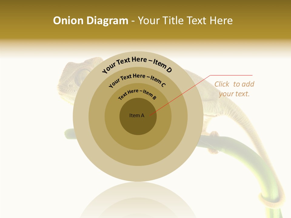 Beauty Chameleon Pigment PowerPoint Template