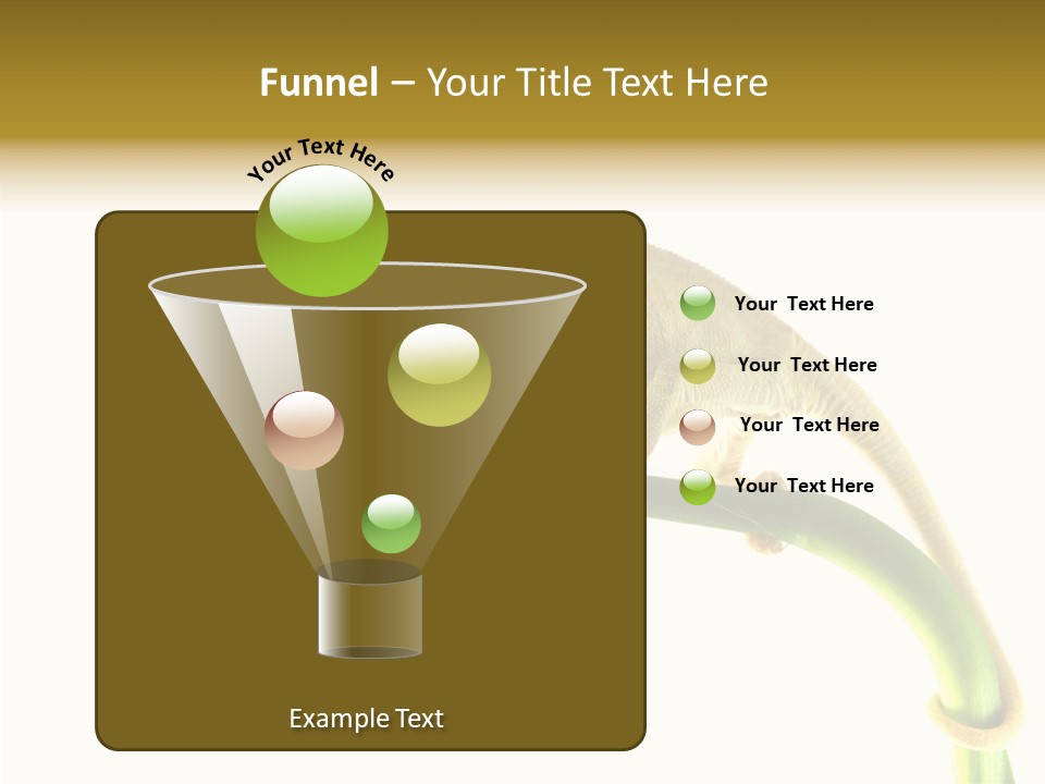 Beauty Chameleon Pigment PowerPoint Template