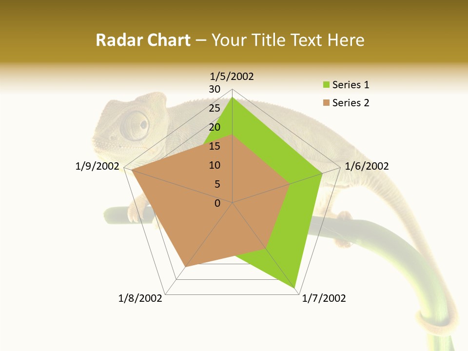 Beauty Chameleon Pigment PowerPoint Template