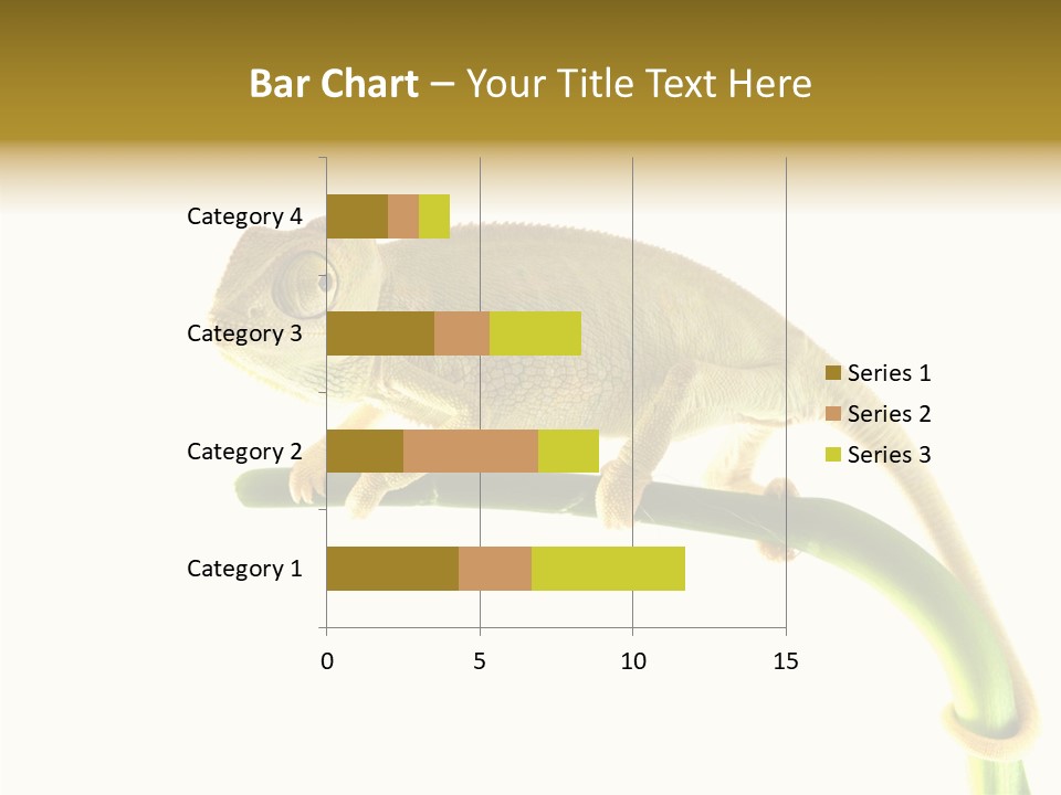 Beauty Chameleon Pigment PowerPoint Template