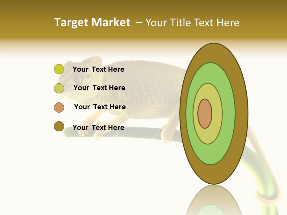 Beauty Chameleon Pigment PowerPoint Template