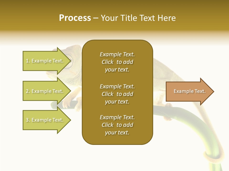 Beauty Chameleon Pigment PowerPoint Template
