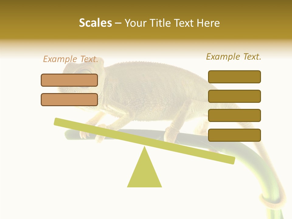 Beauty Chameleon Pigment PowerPoint Template