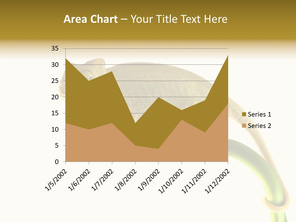 Beauty Chameleon Pigment PowerPoint Template
