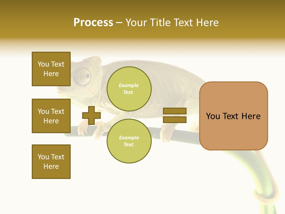 Beauty Chameleon Pigment PowerPoint Template