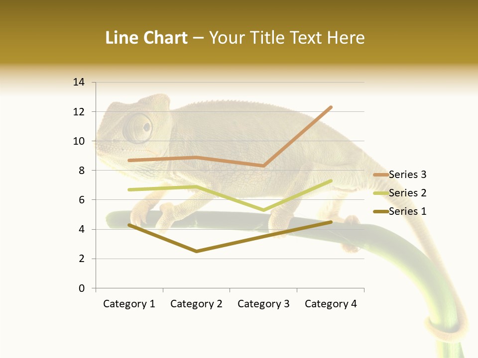 Beauty Chameleon Pigment PowerPoint Template