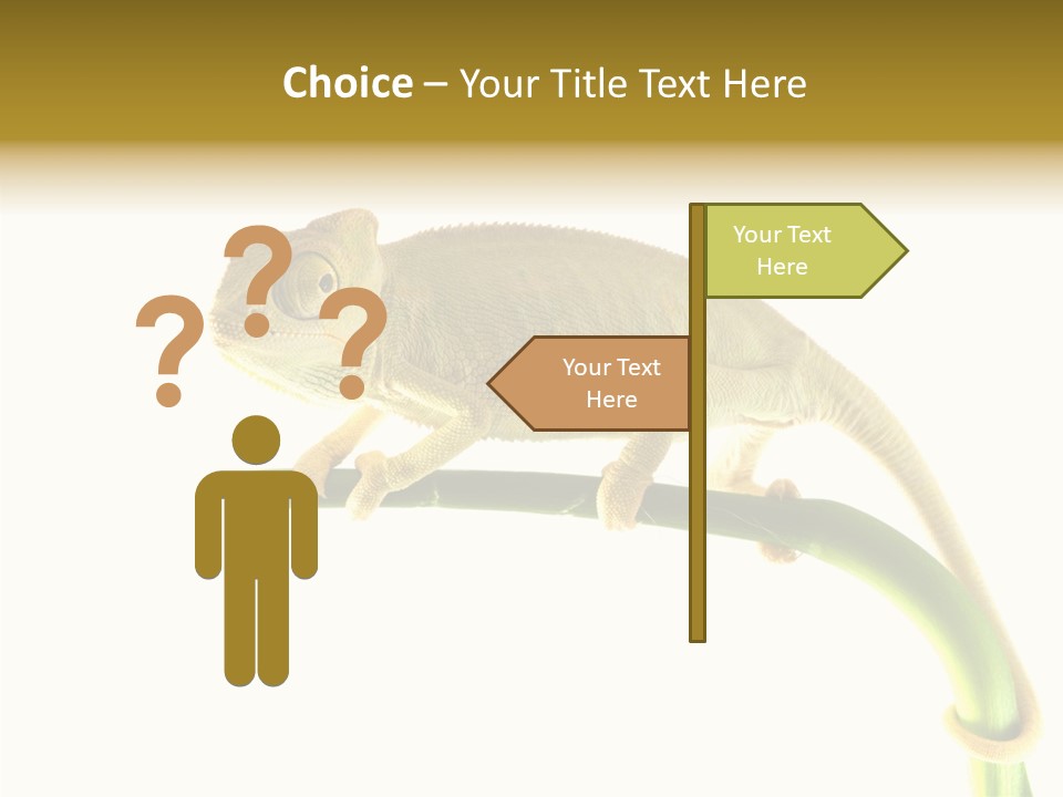 Beauty Chameleon Pigment PowerPoint Template