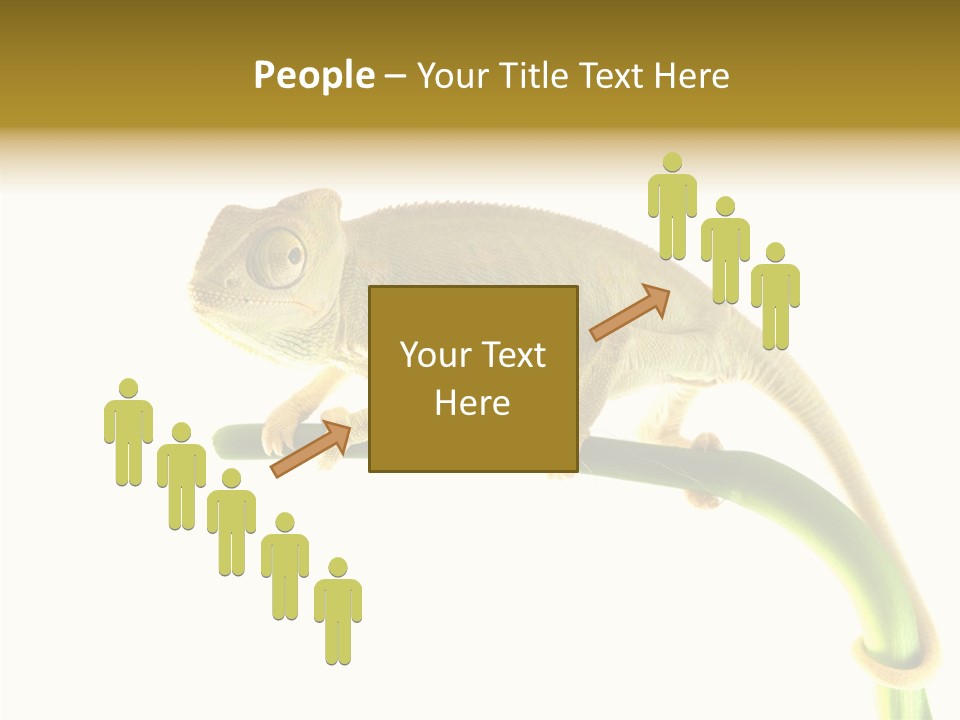 Beauty Chameleon Pigment PowerPoint Template