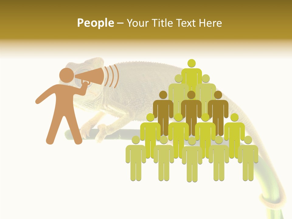 Beauty Chameleon Pigment PowerPoint Template