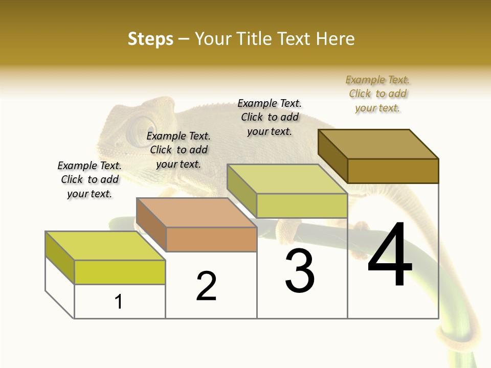 Beauty Chameleon Pigment PowerPoint Template
