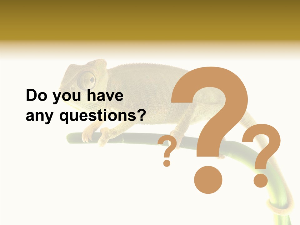 Beauty Chameleon Pigment PowerPoint Template