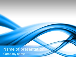 Blue Flow Motion PowerPoint Template