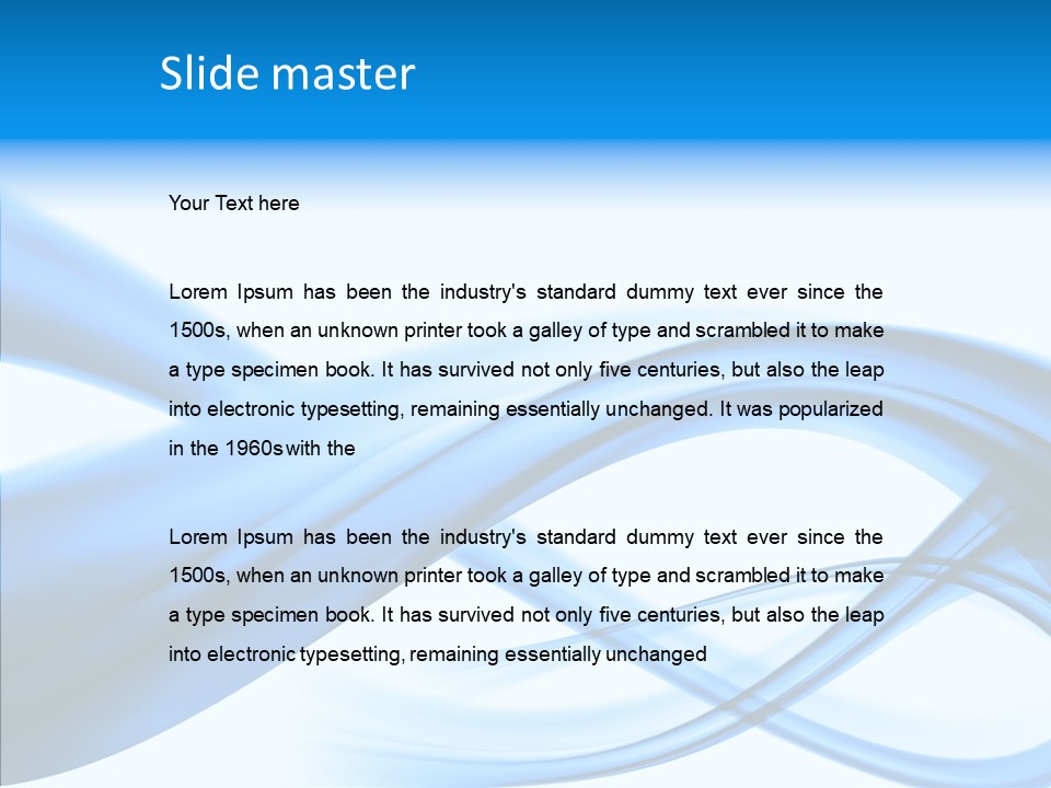 Blue Flow Motion PowerPoint Template