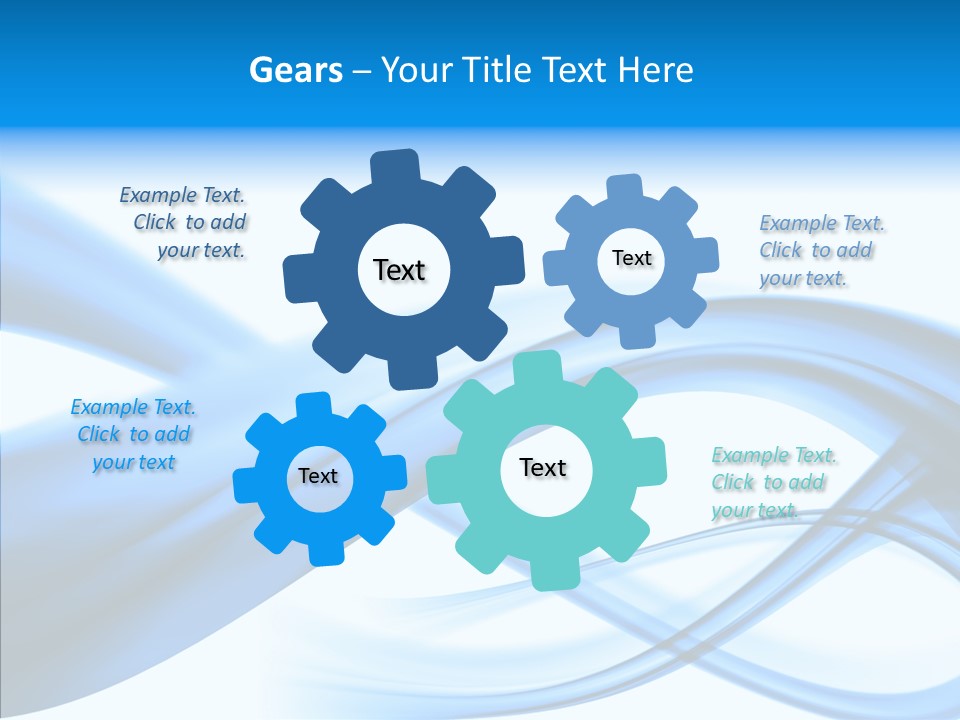 Blue Flow Motion PowerPoint Template