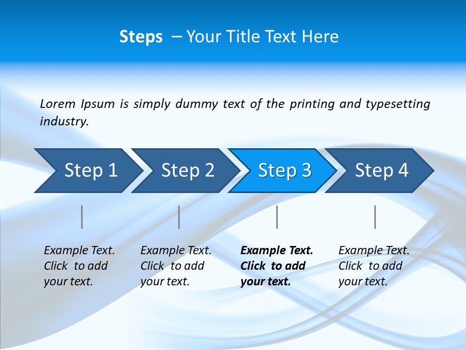 Blue Flow Motion PowerPoint Template