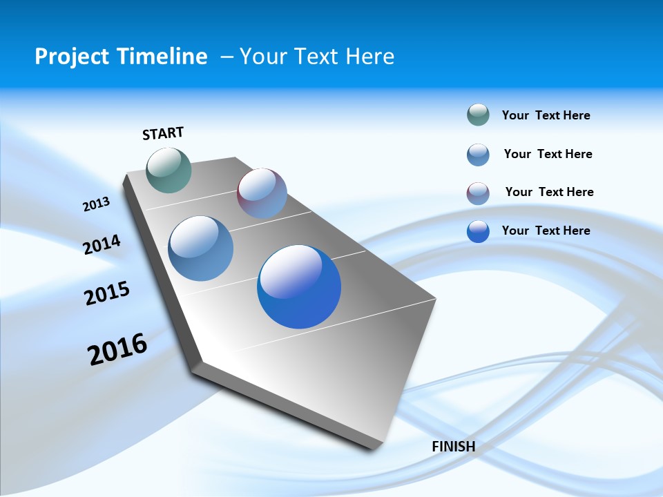 Blue Flow Motion PowerPoint Template