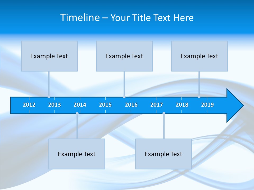 Blue Flow Motion PowerPoint Template